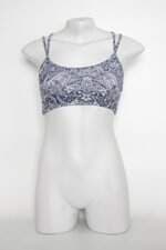Top Esportivo feminino azul  estampado com Forro