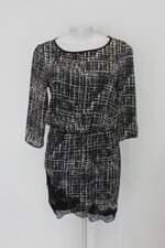 Vestido disfrutti feminino estampado com Renda e Forro