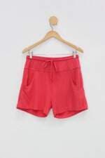 Shorts mdb feminino vermelho com Cós com elástico