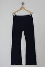 Calça de tecido feminina azul