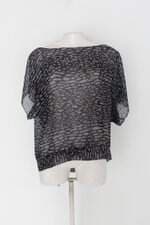 Blusa feminina estampada com Transparência