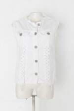 Colete dopping feminino branco