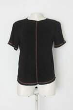 Blusa puramania feminina preta com Bordado