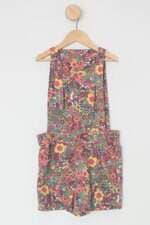 Jardineira Infantil puc floral