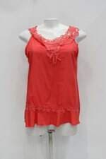 Regata victoria fashion feminina vermelha com Renda