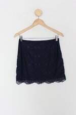 Saia forever 21 feminina azul com Forro