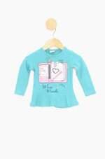 Blusa Infantil mini mundo estampada 