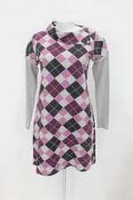 Vestido eway feminino estampado com Recortes