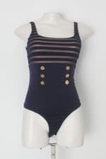 Body litt feminino azul com Tule