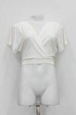 Blusa cropped renner feminina branca