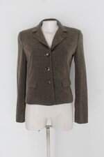 Blazer pa concept feminino marrom com Forro e Ombreira