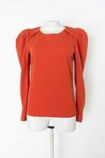 Blusa milalai feminina laranja com Pregas