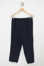 Calça de tecido feminina azul
