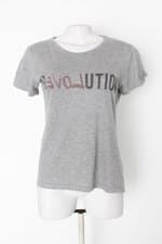 Blusa joss feminina cinza estampada