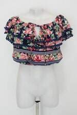 Blusinha feminina estampada com Sobreposição