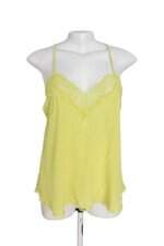 Regata de seda Canal verde com renda