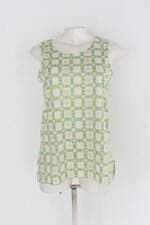 Blusa feminina verde estampada