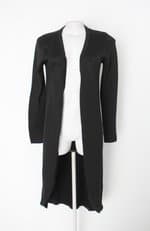 Cardigan renner feminino preto brilhante