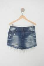 Saia Jeans john john feminina azul