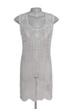 Vestido em tricô Achados das Influencers branco