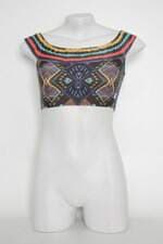 Blusa cropped hipy feminino colorido com Forro