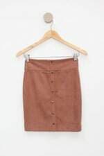 Saia cor doce collection feminina rosa pêssego 