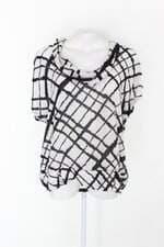 Blusa alfazema feminina estampada