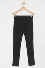 Calça de tecido ipanema fashion feminina preta com Cós com elástico