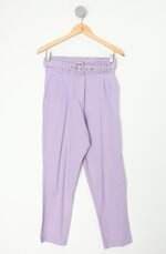 Calça de tecido karamello feminina roxa