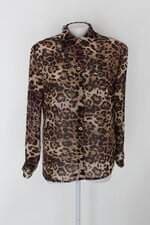 Camisa feminina estampada manga longa 