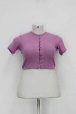Camisa cropped feminina roxa