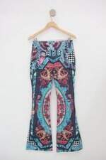 Calça de tecido adriana barra feminina estampada