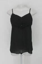 Regata vikili&modas feminina preta com Sobreposição