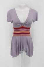Vestido cecilia prado feminino roxo com Cós com elástico