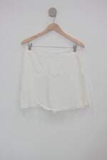 Shorts Saia kes feminino branco com Sobreposição