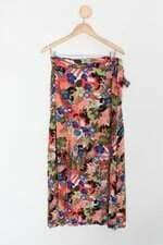 Saia vick feminina estampada com Meio forro 