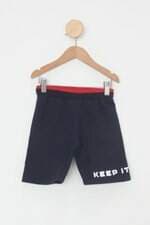 Bermuda Moletom Infantil kily azul e vermelha