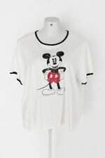 Blusa disney mickey feminina off-white com Silk