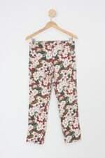 Calça de tecido tigresse feminina estampada