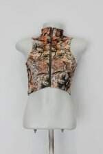 Blusa cropped labella mafia feminina estampada