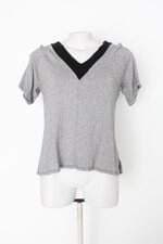 Blusa renner feminina cinza com Recortes