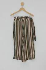 Calça de tecido canal feminina estampada