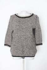 Blusa de tricot lara knit feminina bicolor