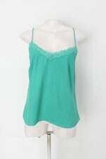 Blusa tvz feminina verde com Renda