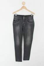 Calça de sarja mix feminina com Paetê