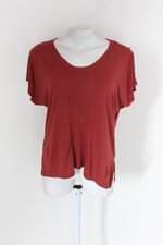 Blusa hering feminina marrom com Recortes