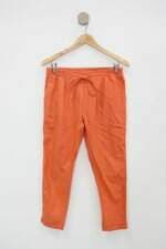 Calça de tecido presage feminina laranja com Faixa na Cintura