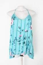 Blusa contatos feminina estampada