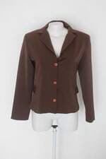 Blazer filomena feminino marrom com Ombreira