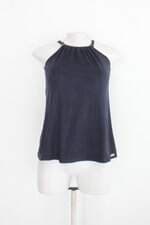 Blusa feminina azul com Aplique